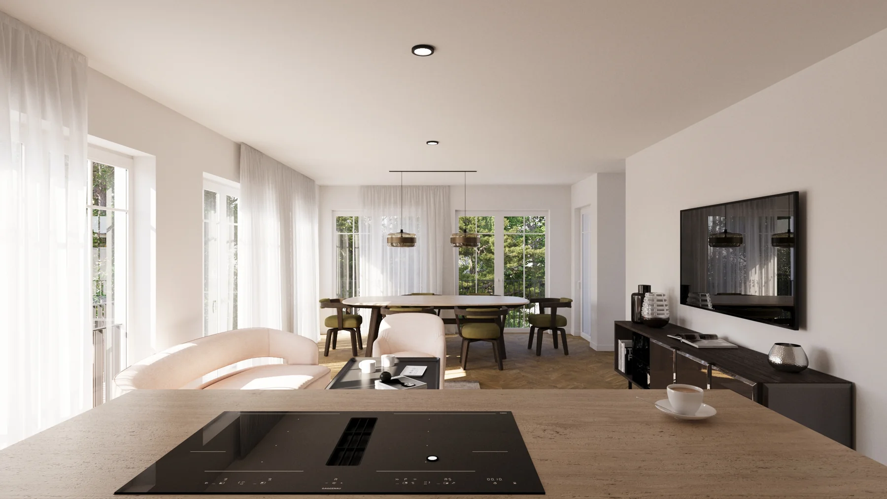 Wohnung 1. OG — Rendering 2022